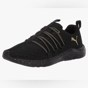 LIMITED EDITION Puma Women's Prowl Alt Sneaker, Black Team Gold